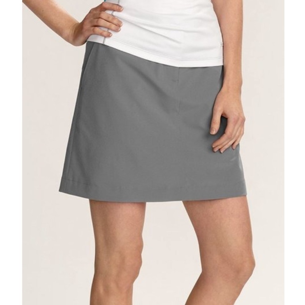Annika By Cutter & Buck Gray Drytec Event Tech Skort Size 10